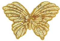 Butterfly in 2 Colors, Gold Sequins and Beads, and Moonlight 9