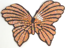 Load image into Gallery viewer, Butterfly with Orange Sequins and Moonlite Beads 9&quot; x 6&quot;