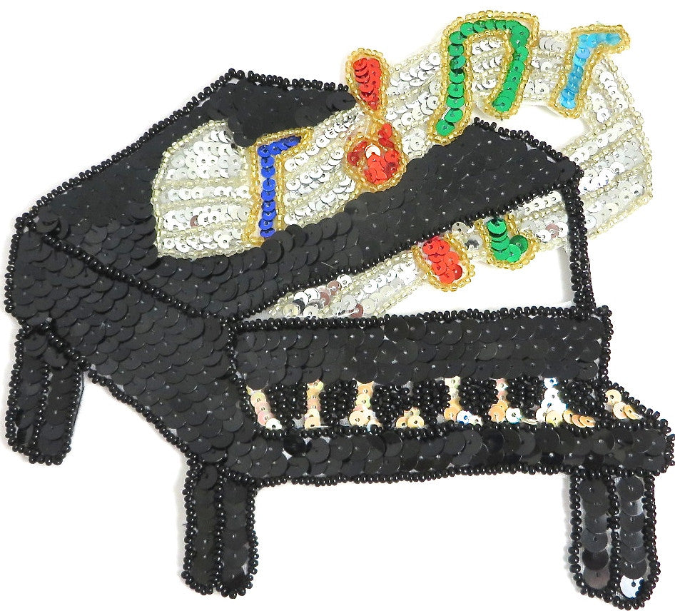 10 PACK Piano with Multi-Colored Sequins and Beads 6.5