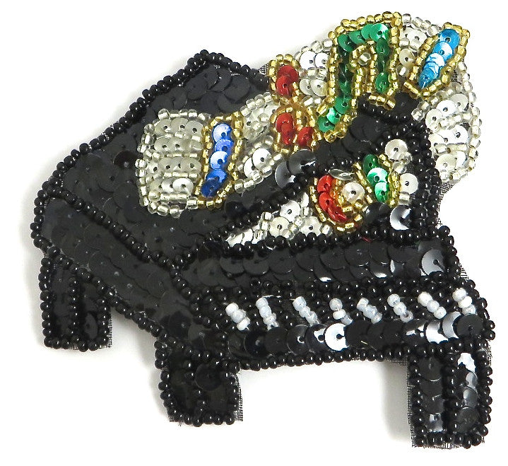 Piano with Multi-Colored Sequins and Beads 3