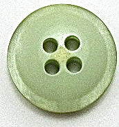 Button Lime Green with Four Holes 1/2"