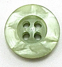 Button Lime Green with Four Holes 1/2"