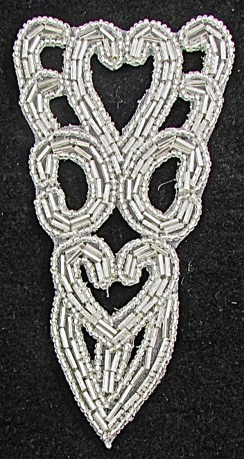 Designer Motif with Silver Beads 5