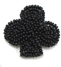 Load image into Gallery viewer, Playing Card Suit Club All Black Beads 1.5&quot; x 1.5&quot;