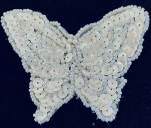 Butterfly White 2.25" x 3.25"