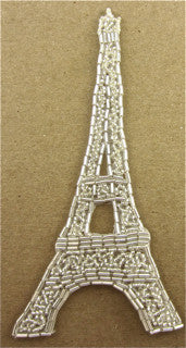 Eiffel Tower with Silver Beads 6.25