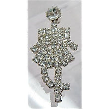 Load image into Gallery viewer, Women with all Rhinestones and Loop in Back 1.78&quot; x 7/8&quot;