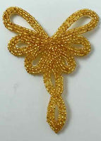 Designer motif with gold beads 3.5