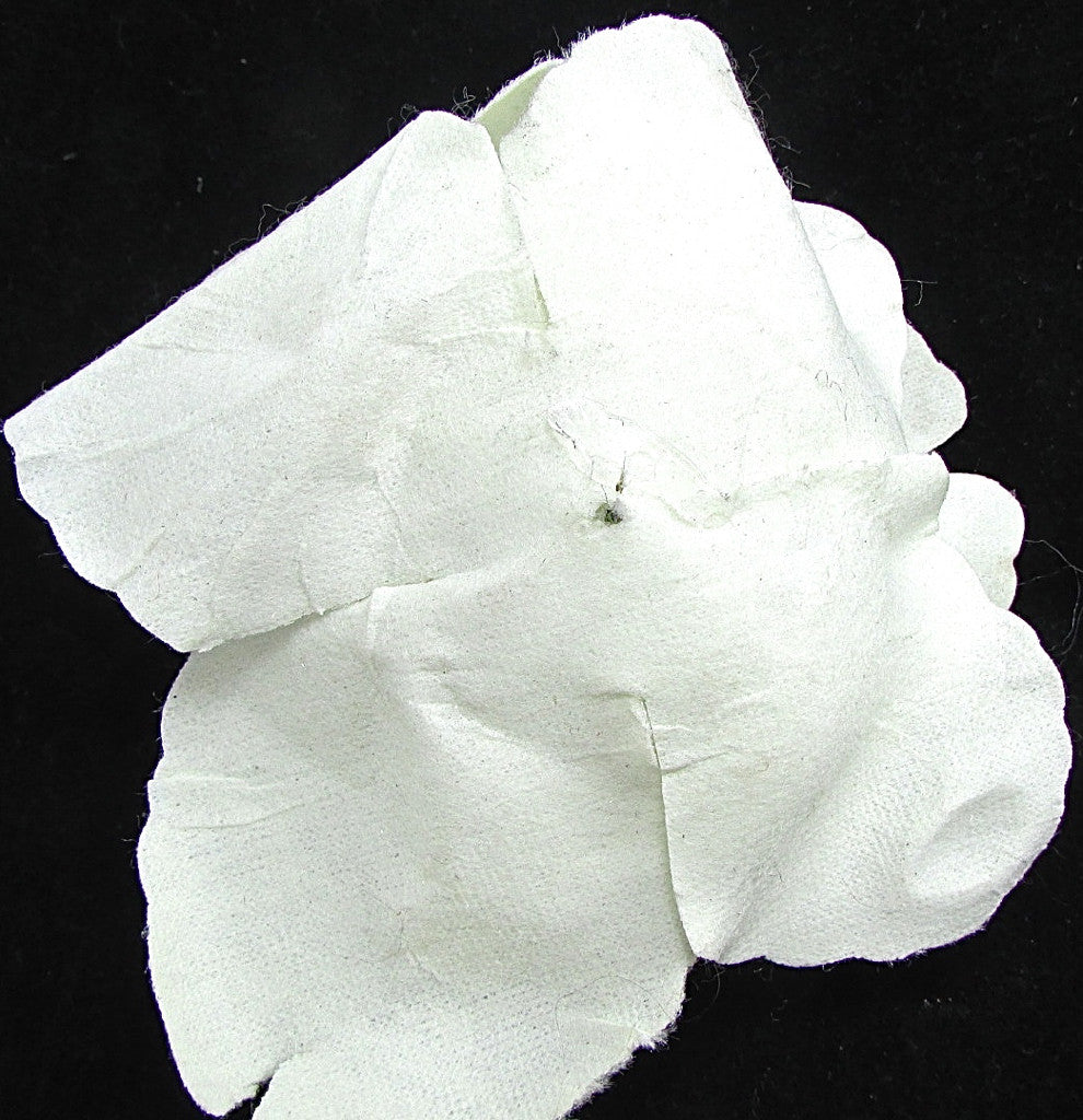 Flower Rose with Satin White Petals 4.5"