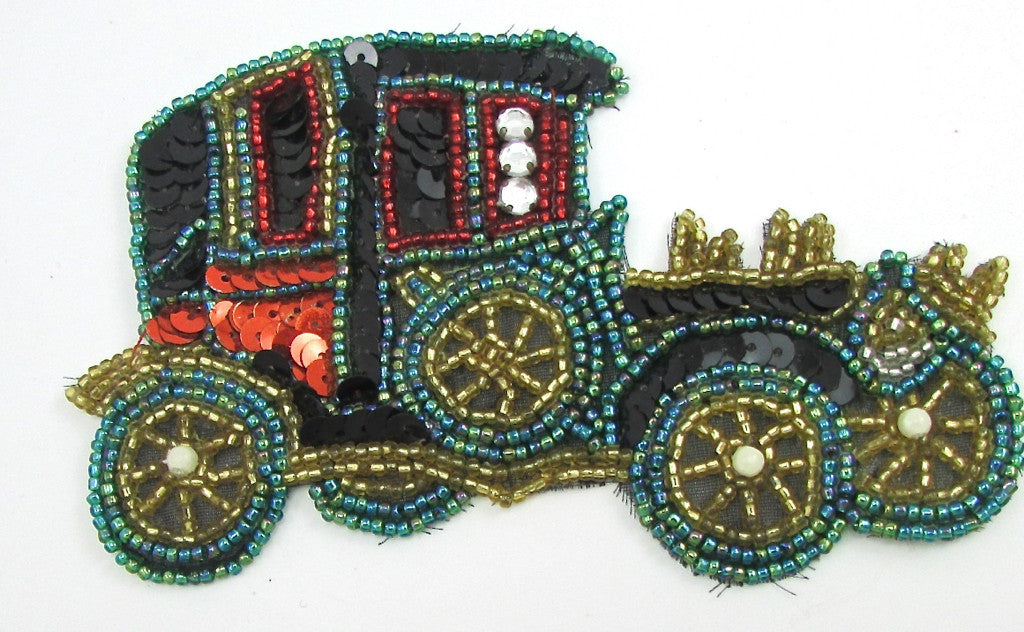 Ford Old Model T with Multi-Colored Sequins and Beads 3