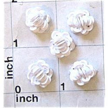 Load image into Gallery viewer, Sale! Flower Set of 5 White Sequins 1/2&quot;