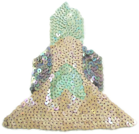 Southwestern Symbol Pale Lavender and Turquoise 5.5" x 5.5"