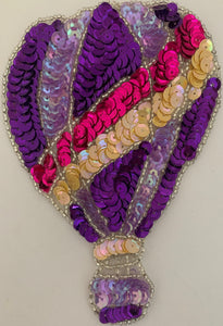 Air Balloon, multi-colored, 5.25" x 4"