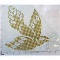 Dove with Swarovski Aurora Gold Sequin and RS Heat Transfer 8
