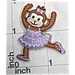 Ballerina Monkey In Pink Outfit 1.5"