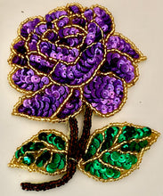 Load image into Gallery viewer, Flower Purple Rose with Silver and Purple and Gold Assorted sizes