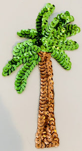 Palm Tree THREE CHOICES OF COLOR Lime, Green, Turquoise 5.5" X 3"