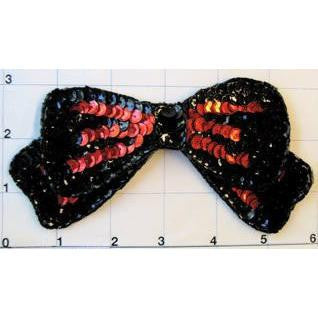 Bow in 3 Color Variants Sequins and Beads 3
