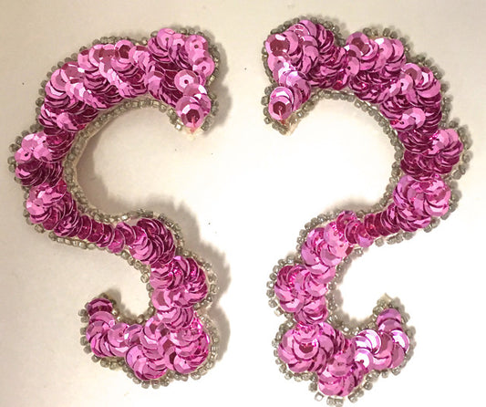 Choice of color Designer Motif with Sequins and Beads 4" x 2.5"