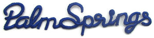 10 PACK Embroidered Palm Springs Iron-on  0.5" x 3.5" - Sequinappliques.com