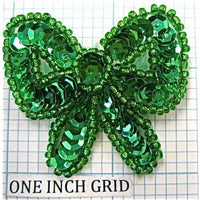 Bow Green Sequins 2