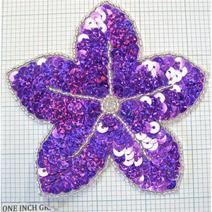 Flower Sequins and Beaded 4.25"x 4.25"