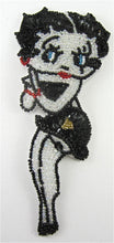 Load image into Gallery viewer, Betty Boop Red Lips earrings and bracelet Beads and Sequins 6.5&quot; x 3&quot;