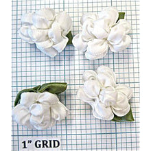 Load image into Gallery viewer, Flower Satin cabbage shape set of 4 1&quot;