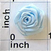 Load image into Gallery viewer, Flower Blue Satin Rose 7/8&quot;
