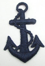 Load image into Gallery viewer, Anchor with Blue or White Embroidery, Choice of Color 3.25&quot; x 2.25&quot; - Sequinappliques.com