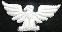 Eagle White Embroidered Iron-on 3.5