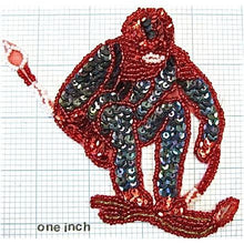 Load image into Gallery viewer, Skier With Pole, 4.5&quot; x 4.5&quot;