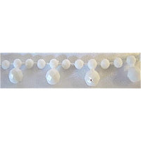 Trim Acrylic White Beads 1/8