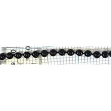Load image into Gallery viewer, Trim One Row Black Beads 1/4&quot; Wide, Sold by the Yard