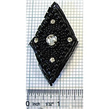 Load image into Gallery viewer, Diamond Beaded with rhinestones 3&quot; x 1.5&quot;