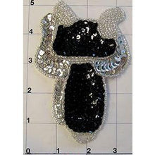 Load image into Gallery viewer, Cowboy Saddle Black and Silver 5&quot; x 3&quot;