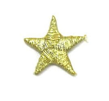 Load image into Gallery viewer, Star Gold Embroidered Iron-On in 2 size variants&quot;