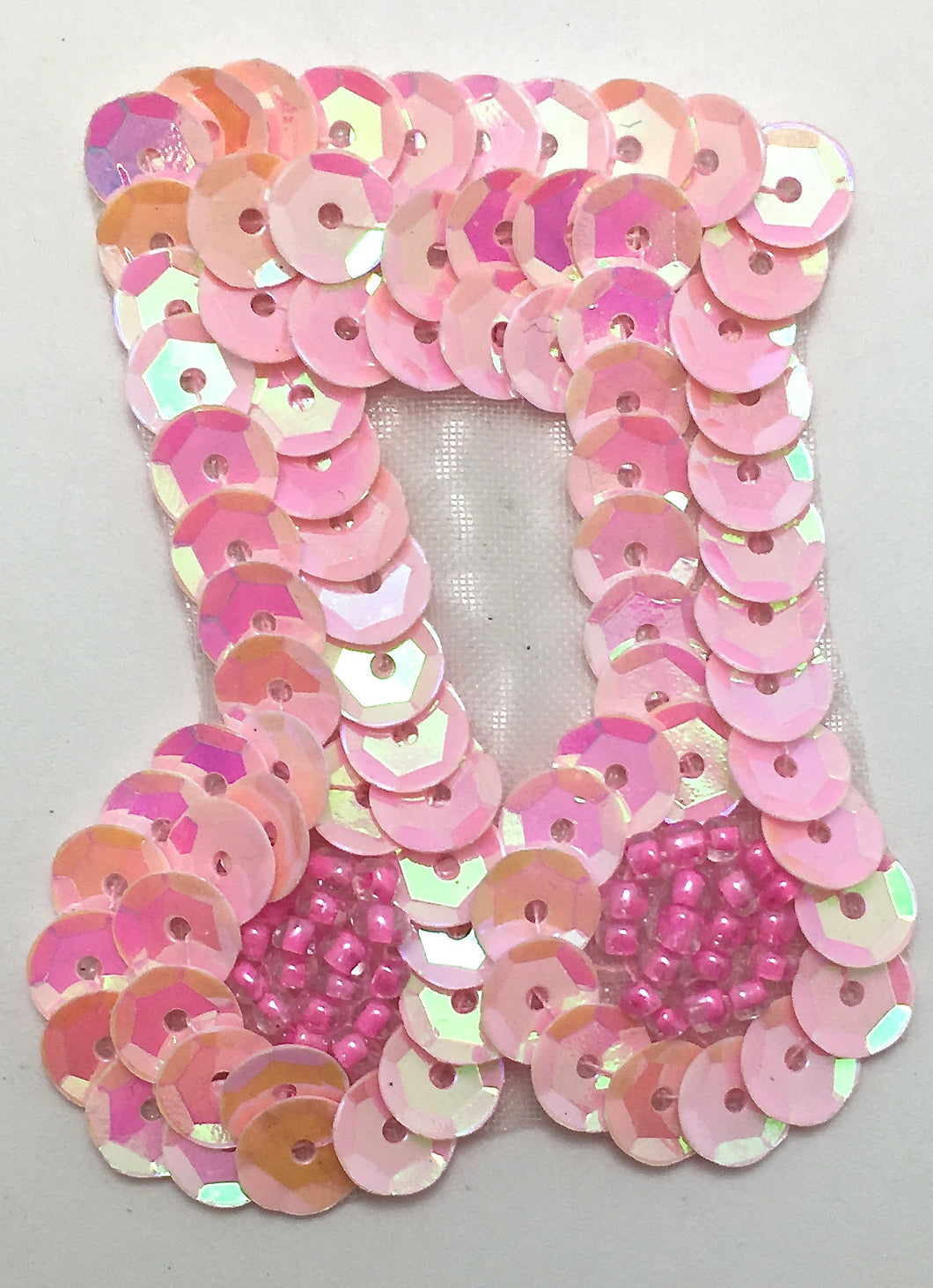 Music Double Note with Pink Sequins 2.5