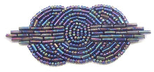 Load image into Gallery viewer, Designer Motif Triple Circle with Moonlite Sequins and Beads 1.5&quot; x 3.5&quot;