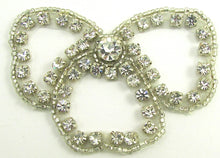Load image into Gallery viewer, Designer Motif Bow Shaped with High Quality Rhinestones 2&quot; x 3&quot;