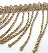 Load image into Gallery viewer, Trim with Bronze Bullion Shiny Fringe 2.5&quot;