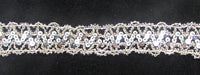 Trim with Silver Sequins and Beads 1