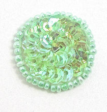 Load image into Gallery viewer, Choice of size Pale Green Dot Sequins and Beads