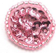 Load image into Gallery viewer, Dot with Pink Sequins and Beads .75&quot;