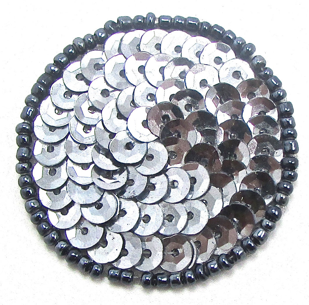 Dot with Grey Sequins and Beads 1.5