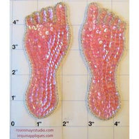 Feet Pair with Dark Pink 5