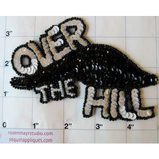 "Over The Hill" Sequin Applique 3.5" x 5"