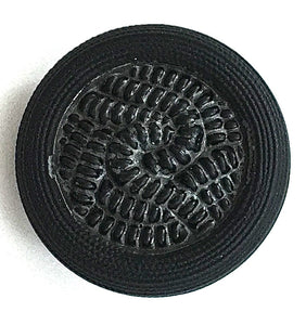 Button Black with a Rope Pattern Two Sizes
