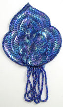 Load image into Gallery viewer, Choice of Color Epaulet with Sequins Silver Beads 6&quot; x 3.5&quot;