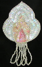 Load image into Gallery viewer, Choice of Color Epaulet with Sequins Silver Beads 6&quot; x 3.5&quot;